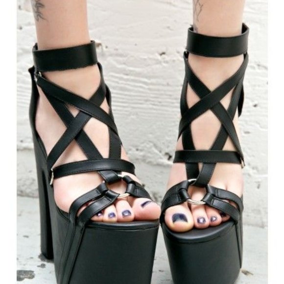 Pentagram Strappy Sandals (on hold) - Picture 2 of 2